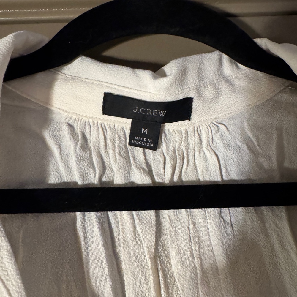 J. Crew Off-White Textured Blouse - Picture 2 of 3